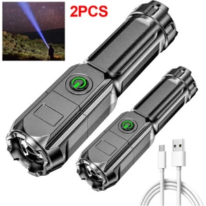LED Suchscheinwerfer Handlampe Taschenlampe Arbeitsleuchte USB Akku Strahler Tas - Bild 1 von 11