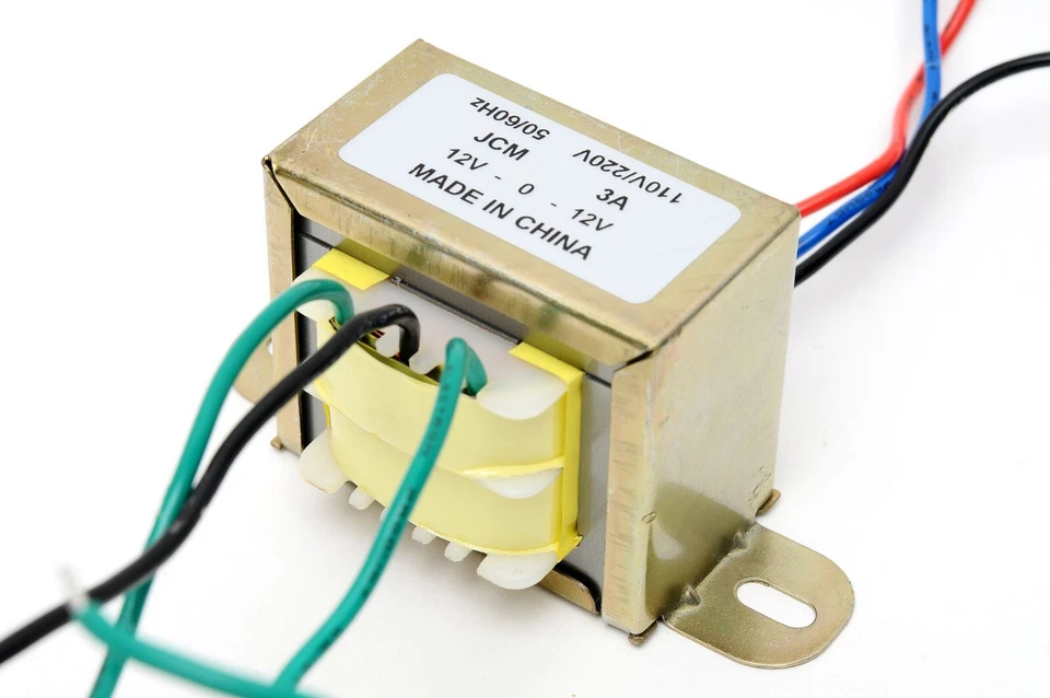110/220VAC 24VAC 3000mA 3A Center Tap Power Transformer 12V-0-12V 24V AC 12Vx2 - Image 1 of 1