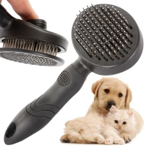 Cepillo para perros Cepillo de pelo de animales para perros y gatos autolimpiante negro #TB0002 - Imagen 1 de 7