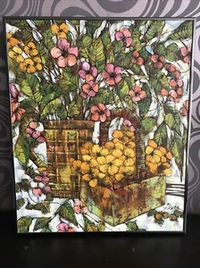 Vintage Mid-Century Alisher  Oil on Canvas Painting. 20 W x 24 H. Signed - Picture 1 of 6