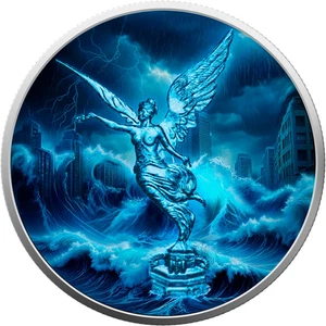 Moneda de Plata 2024 México Libertad Fuerza de la Naturaleza Serie AGUA Germania Mint 1 oz - Imagen 1 de 4