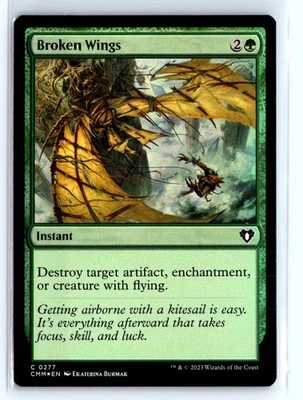 (3x) FOIL Broken Wings Commander Masters Common – MTG Magic the Gathering Card - Image 1 of 4