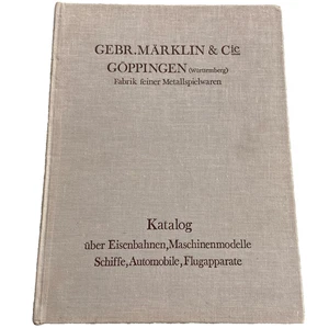 Book The Toys Marklin Gebr Marklin Goppingen Catalogue German Model Train Engine - Picture 1 of 24
