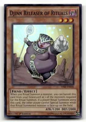 Djinn Releaser of Rituals THSF-EN036 1st Edition Super Rare The Secret Forces NM - Image 1 of 2