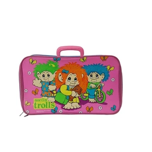 Vintage 1992 Norfin Trolls Imaginings Carry Case Luggage Bag  Suitcase  RARE - Picture 1 of 16