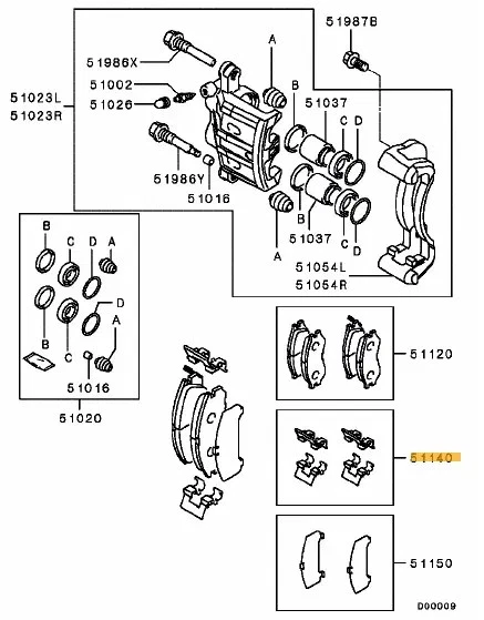 Clip set front brake - Image 1 of 1