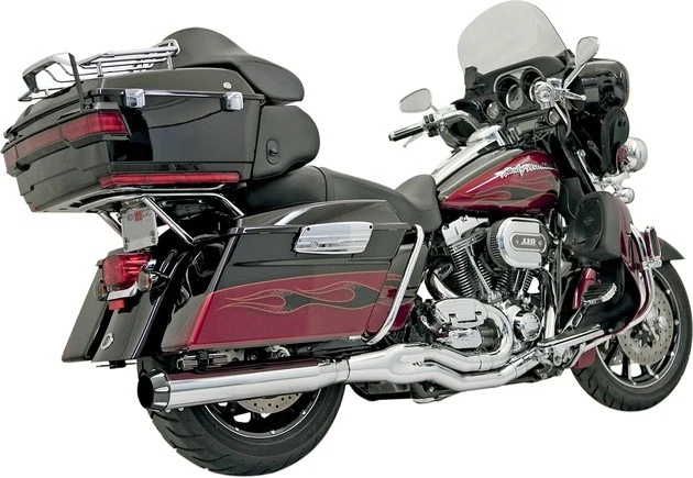 Bassani Road Rage II B4 Exhaust System 4" Chrome #FLH-757 Harley Davidson Foto 1 de 1