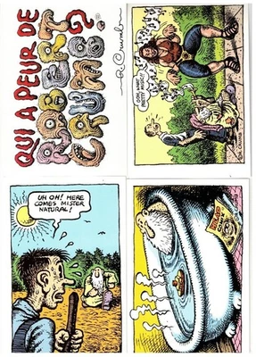 R Crumb / Set of 8 Signed Postcards Seven Mr Natural Postcards and Promotional - Image 1 of 4