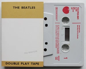 THE BEATLES - "WHITE ALBUM" (APPLE TCPCS4501) 1970s UK CASSETTE TAPE RED PRINT - Picture 1 of 3