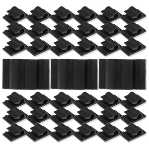 2 Count Clamp Line Card Cord Organizer Clips Adhesive Cable Holder - Afbeelding 1 van 12