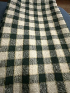 Waverly Green Plaid Valences 64” X 16” LOT OF 2 Heavy Cotton Canvas Reversible - Picture 1 of 4