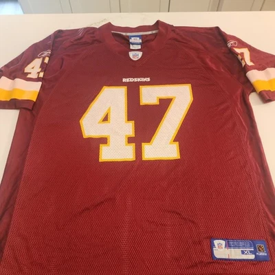NFL 华盛顿红人队 #47 库利球衣 XL 签名 无授权  — 第 1/4 张图片