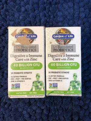 (LOT OF 2)Garden of Life Dr. Formulated Probiotics 40 Billion CFU 30 Caps. 05/26 - Image 1 of 3