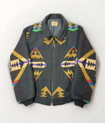 Vintage PENDLETON Jacket Mens Large Maize Lakota Western Aztec Native Coat - Image 1 of 4