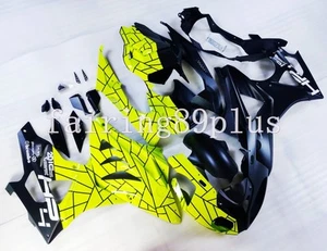 Neon Yellow Black ABS Plastic Injection Fairing Kit Fit for 2009-2014 S1000RR - Picture 1 of 10