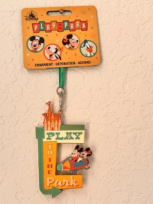 2024 Disney Parks Play In The Park Mickey & Minnie Spinner Ornament NWT - Image 1 of 4