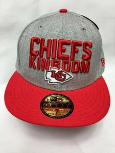 NFL Kansas City Chiefs New Era 59FIFTY "Chiefs Kingdom" Fitted Hat/Cap 7 NWT - Picture 1 of 9