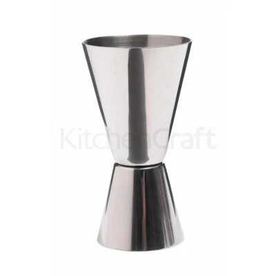 MISURINO DOPPIO DOSATORE PER COCKTAIL JIGGER 25/50ML KITCHEN CRAFT #10 - Immagine 1 di 4