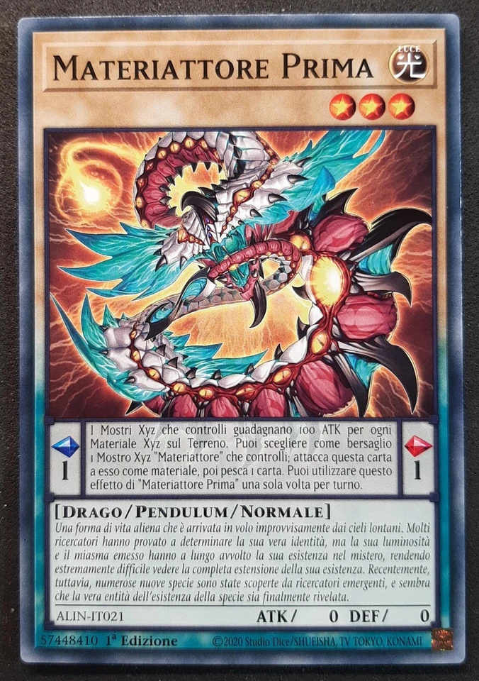 MATERIATTORE PRIMA  in Italiano ( Materiactor) ALIN-IT021 Comune YUGIOH - Immagine 1 di 1