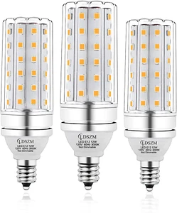 E12 LED Bulbs,12W LED Corn Light Bulb, E12 LED Bulb 100W Equivalent 1200 Lumen 3 - Picture 1 of 12