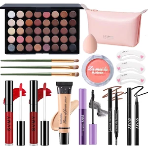 Set de Maquillaje para Mujer, Kit Completo de Maquillaje para Principiantes y Profesionales, Marca de Viaje - Imagen 1 de 12