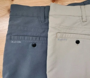 Lot of 2 Hurley Nike Dri-Fit Boys 18 Gray /Khaki Flat Front Shorts 10" ( Read ) - Picture 1 of 11