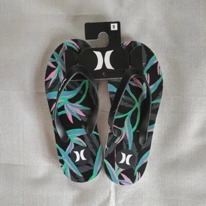 Hurley Tropical Flip Flops Sandals size 9 NWT FAST SHIPPING! - Picture 1 of 3