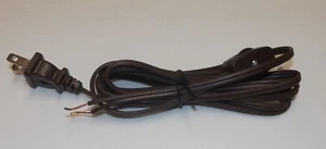 8' BROWN LAMP CORD SET WITH LINE SWITCH & POLARIZED PLUG 18/2 SPT-1 NEW 46750JB - Picture 1 of 3