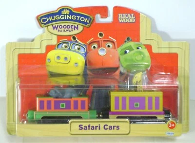 Chuggington Wooden Railway SAFARI CARS Learning Curve 56014 NOS NISP RARE I - Image 1 of 2