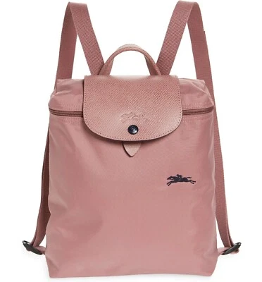 NWT LONGCHAMP Le Pliage Club Nylon Travel Backpack Bag ANTIQUE PINK 1699619 AUTH - Image 1 of 4