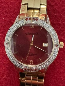 INGERSOLL GEMS MENS IG 0111 18 CARAT GOLD PLATED NEW - Picture 1 of 6