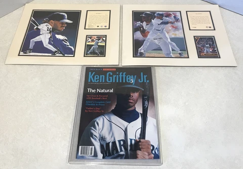Baseball Ken Griffey Jr. Plaque Cards Beckett Tribute MLB Kelly Russell Studios Cover