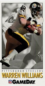 1992 GameDay Football Card #217 Warren Williams