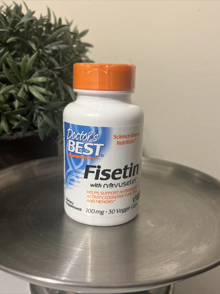 Doctor's Best Fisetin con Novusetin (Envejecimiento Saludable del Cerebro) 30 Cápsulas Foto 1 de 1