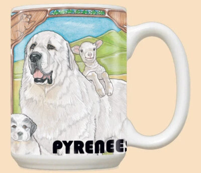Taza de café de cerámica Great Pyrenees taza de té 15 oz Foto 1 de 2
