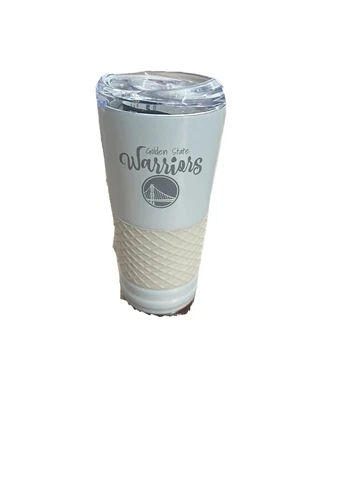 Golden State Warriors White Tumbler Cover