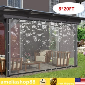 Winddicht Sonnenschutz Sichtschutz Outdoor Vorhang Terrasse Regenfest Plane - Bild 1 von 16