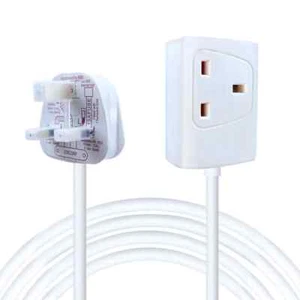 ExtraStar 1 Way Gang Single Socket Mains Electric Extension Lead With Cable 3m - Picture 1 of 4