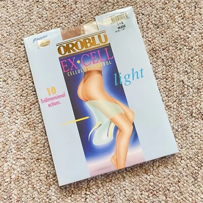 Pantimedias OROBLU EX CELL Control de Celulitis Compresión Corte Tanga Desnudo Pequeñas Foto 1 de 2