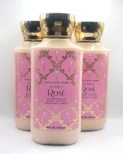 BATH AND BODY WORKS BUBBLY ROSE BODY LOTION 8 FL OZ (SET OF 3) - Picture 1 of 1