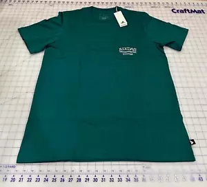 NWT Men's Large Adidas Golf Groundskeeper Pocket T-Shirt in Collegiate Green - Picture 1 of 12