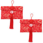  2 Pcs Roter Umschlag Chinesische Geschenke Gastgeschenke Rotes Bronzieren