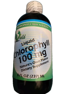 World Organics Liquid Chlorophyll (100mg)  8 fl.oz - Picture 1 of 3