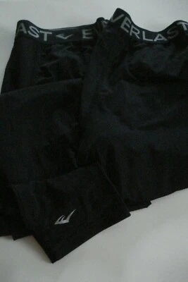 Lote de 2 pantalones de rendimiento para hombre talla XL negro ajuste de compresión  Foto 1 de 2