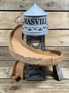 Cars Thomasville Disney 13” Spiral Mountain Playset Water Tower 2017 Race Track