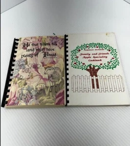 LOT OF 2 Cookbooks and Recipes Lawrence Orchards Book Spiral Bound Paperback - Picture 1 of 4