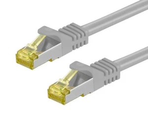 Câble RJ45 gris cat7 S/FTP - 1.5 m - Goobay - Photo 1/1