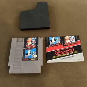 Super Mario Bros Duck Hunt con Manual de Instrucciones Nintendo NES Juego Probado FUNCIONA