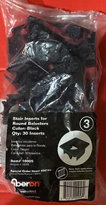 FIBERON TREPPENEINSÄTZE FÜR RUNDE BALUSTOREN SCHWARZ 30ER-PACK Artikel #16005 - Bild 1 von 2