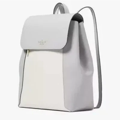 MOCHILA KATE SPADE LENA COLORBLOCK GRANDE SOLAPA EN GRIS MONTAÑA NUEVA CON ETIQUETAS Foto 1 de 4